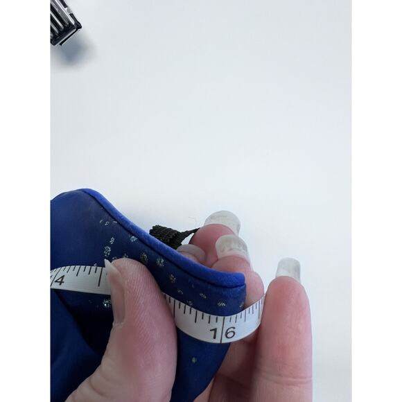 Vintage Y2K Dress Blue Ombre Fairy Hoco Prom Sparkle 7/8 Whimsigoth Formal Glam - Picture 9 of 15